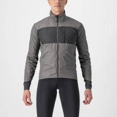 CASTELLI pánská bunda Unlimited Puffy, nickel gray/dark gray