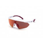 ADIDAS Sluneční brýle Sport SP0015 White/Roviex Mirror