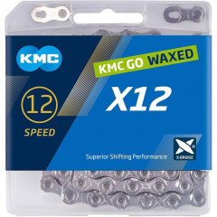 KMC X12 STŘÍBRNÝ WAXED BOX