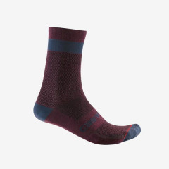 CASTELLI pánské ponožky Alpha 18, deep bordeaux/dark gray