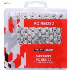 SRAM řetěz PC RED22 11s+spojka 114č krab