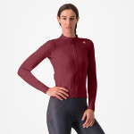 CASTELLI dámský dres Espresso Thermal W, deep bordeaux