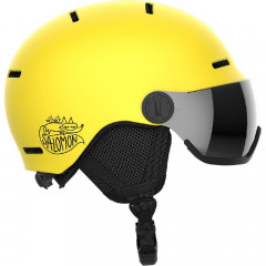 SALOMON lyžařská helma ORKA Visor yellow/uni silver