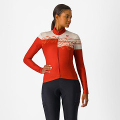 CASTELLI dámský dres Unlimited W Thermal 2, red ochre